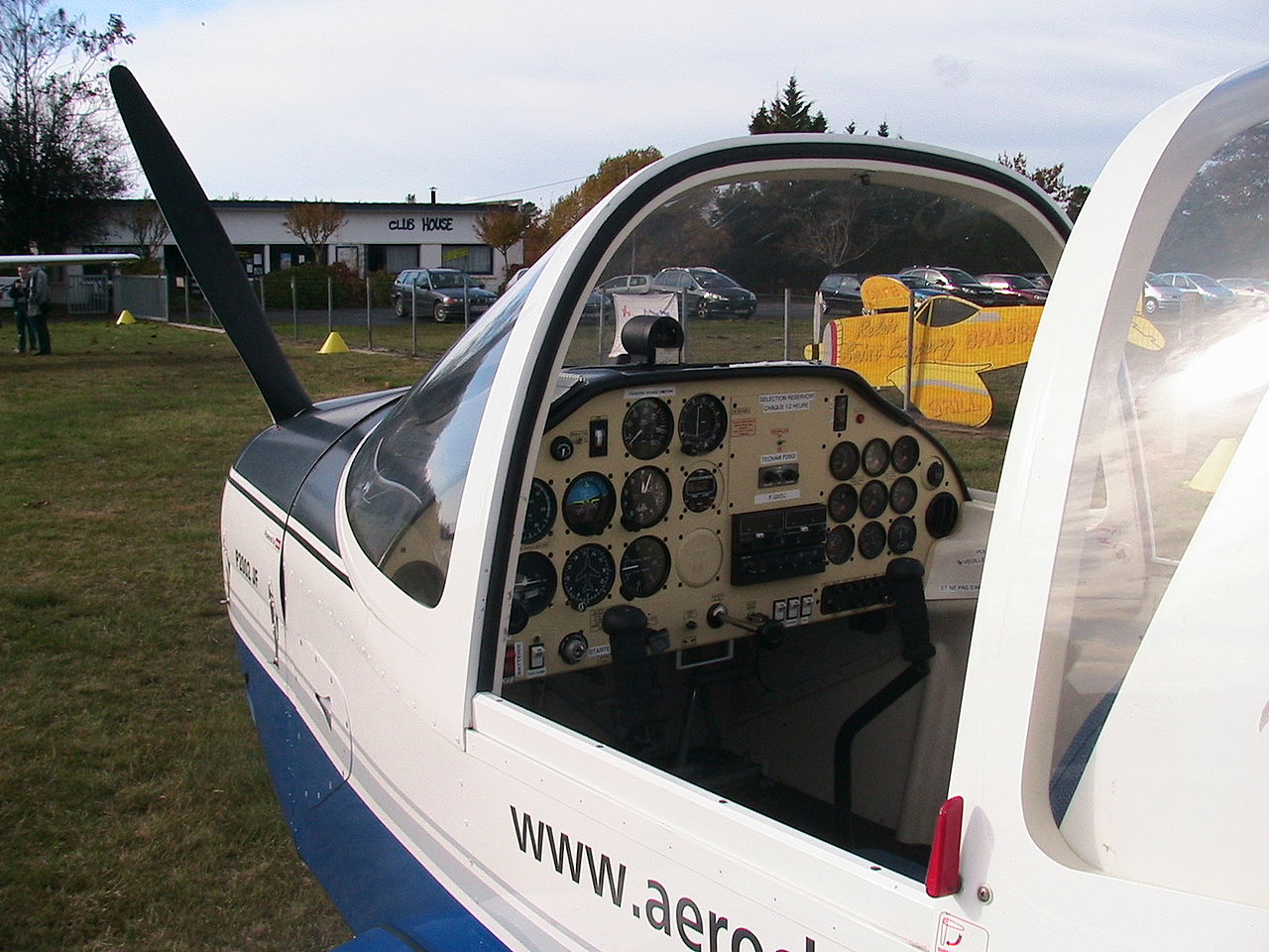 Tecnam P2002JF two seater single engine aircarft.