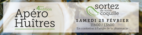 4e édition de l’apéro huîtres le samedi 25 février 2017